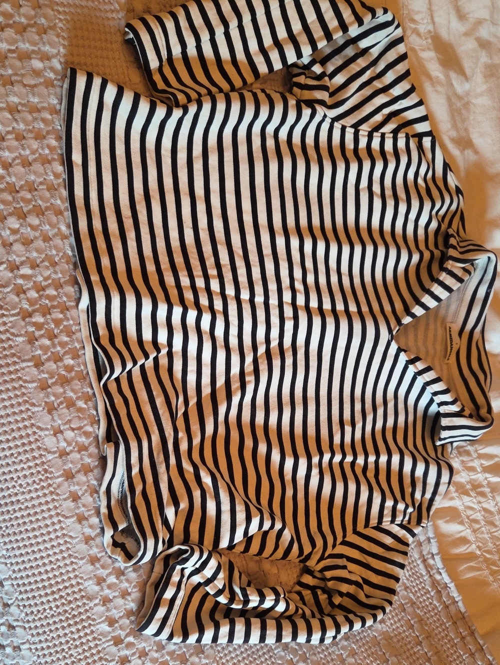 Armedangels Black & White Striped Shirt- Medium